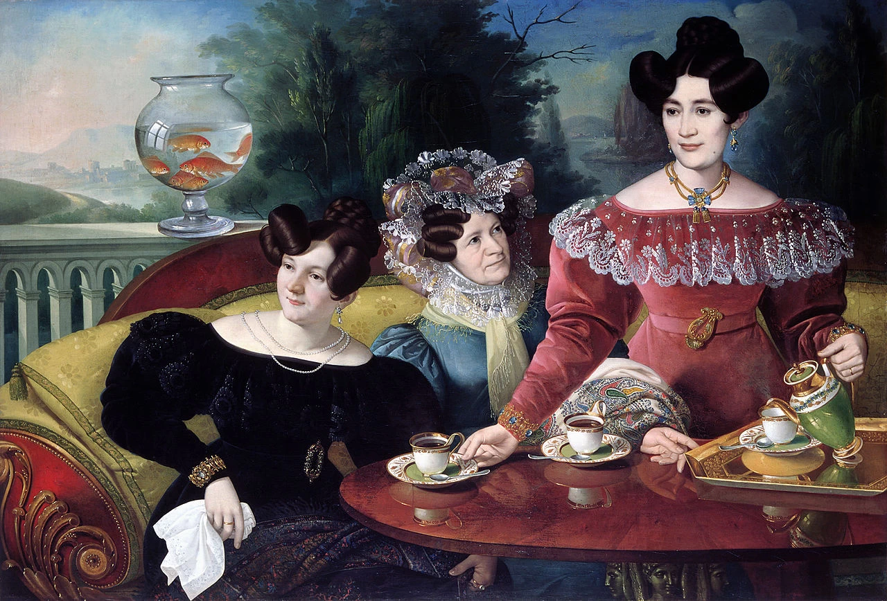 Tre signore della famiglia Moscon - Galleria Nazionale della Slovenia, Lubiana